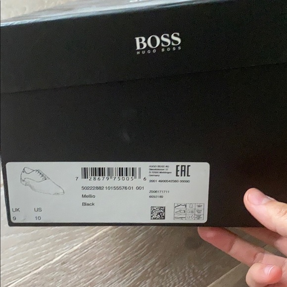 Boss mellio shoes black size 10 - Picture 4 of 4